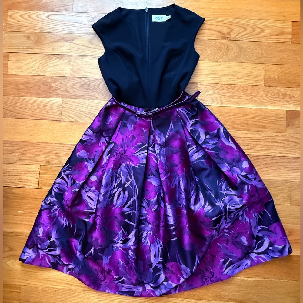 EUC Eliza J Black Dress with Elegant Design